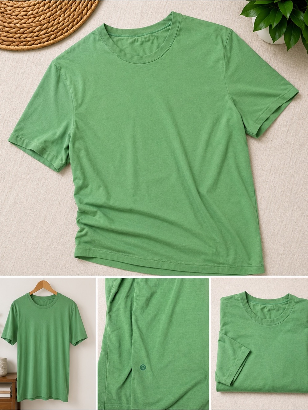 Lululemon Men’s Pima Cotton Crew Neck T-Shirt | Green | L
